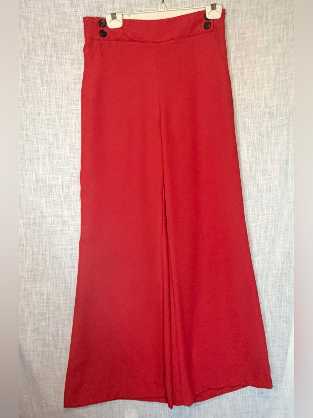 Veronica Beard Red Sailor Wide Leg Pants High Rise Trousers 8 Old Money French - Picture 1 of 14